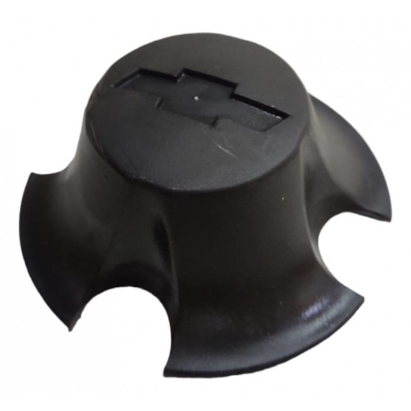 Calota Central Miolo Roda Kadett Monza Chevy 1984 1985 1986 Preto