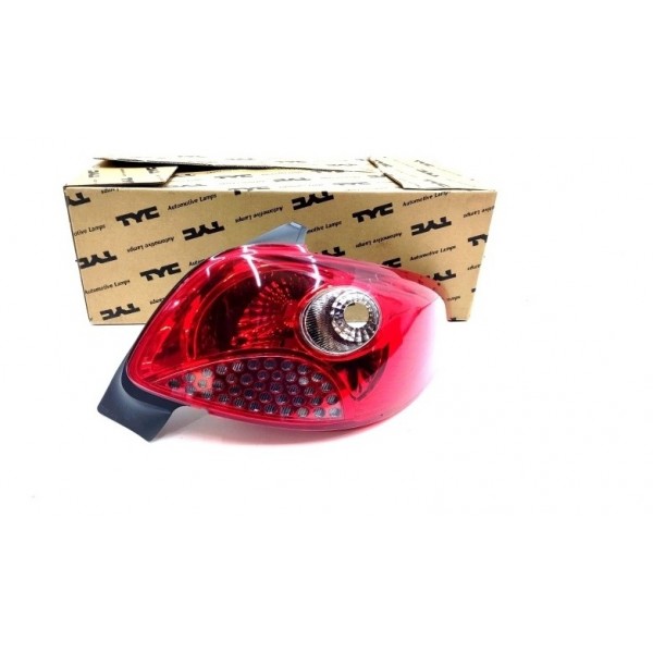 Lanterna Direita 207 Hatch 2008 2009 2010 2011 2012 Vermelho