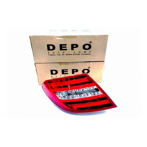 Lanterna Esquerda C180 C200 C250 2011 A 2014 C/led (depo) Esquerdo Vermelho