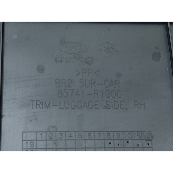 Forro Porta Malas Direito Hb20 2020 2021 2022