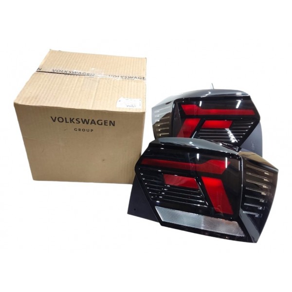 Par Lanterna Traseira Vw Polo Highline 2022 2023 2024 Fumê Direito Fumê