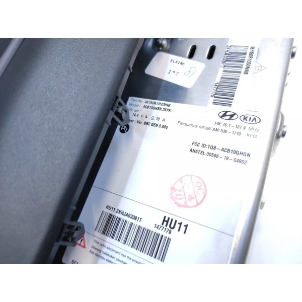 Rádio Aparelho Som Hyundai Hb20 2020 2021 Original 002