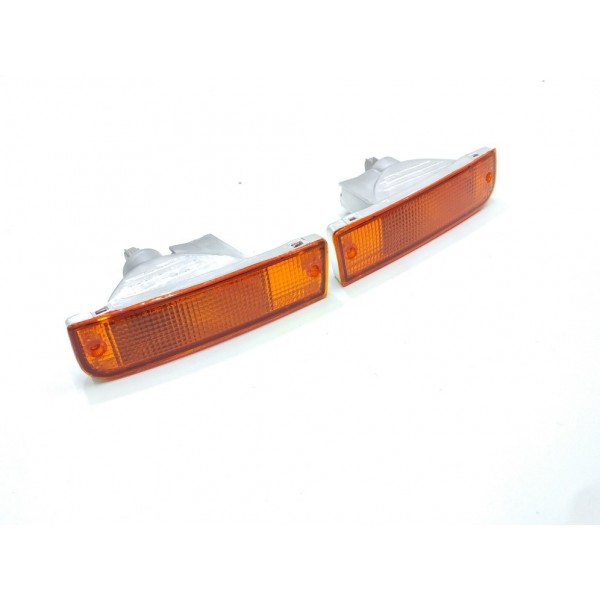 Par Refletor Parachoque Traseiro Hilux 1993 1994 1995 4x2  Prateado