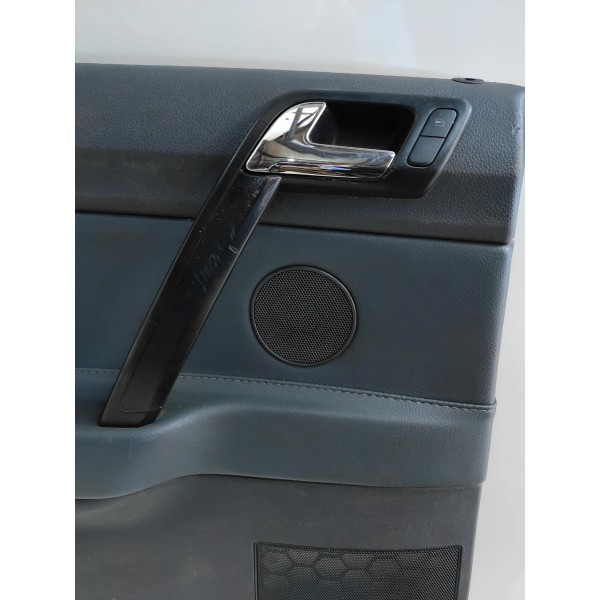 Forro De Porta Traseiro Esquerdo Polo Sedan 2012 Couro Azul.