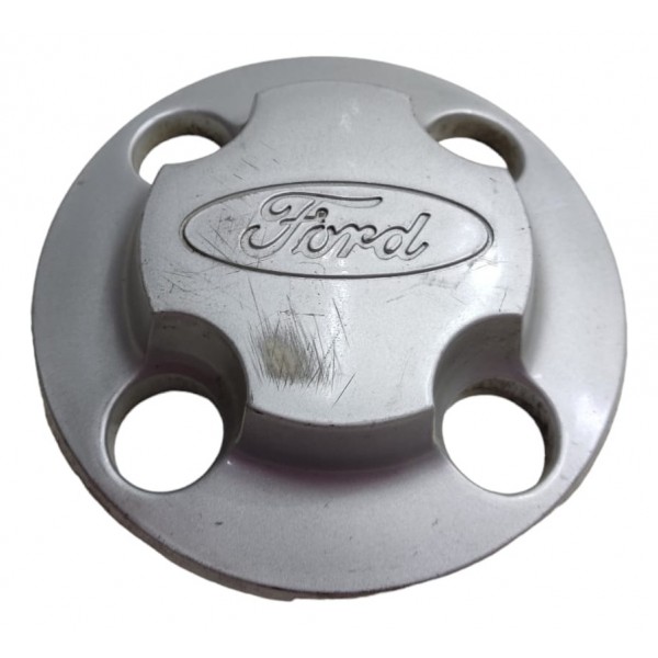 Calota Central Miolo Roda Escort 1984 1985 1986 Original Cinza