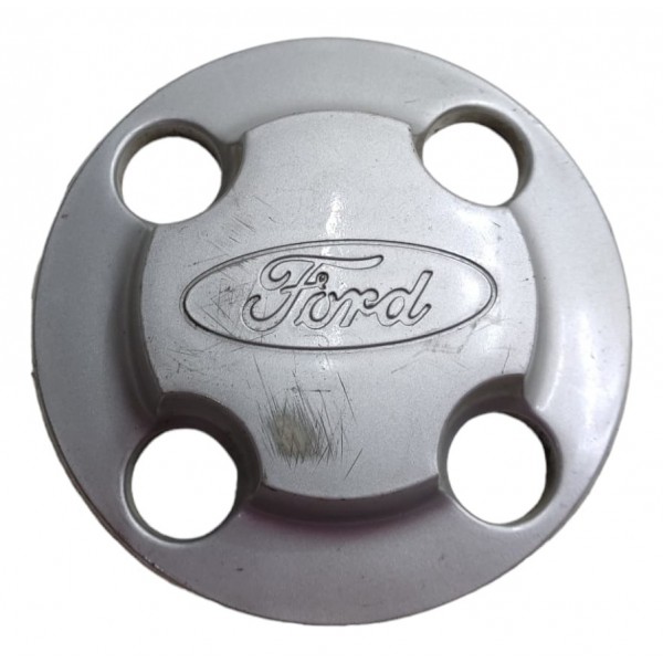 Calota Central Miolo Roda Escort 1984 1985 1986 Original Cinza