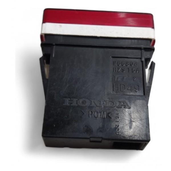 Botão Pisca Alerta Segurança Honda Hrv 2015 2016 2017 A 2020 Vermelho