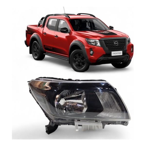 Farol Frontier 2017 2018 2019 Mascara Negra Manual Direito