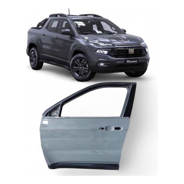 Porta Fiat Toro Ranch 2021 2022 2023 2024 Dianteira Esquerda Dianteira Esquerdo Cinza