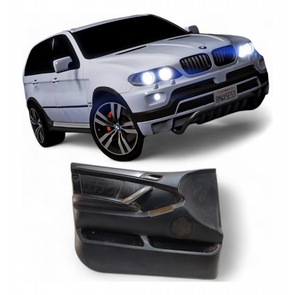 Forro Porta Bmw X5 2004 2005 2006 2007 Dianteiro Esquerdo Preto
