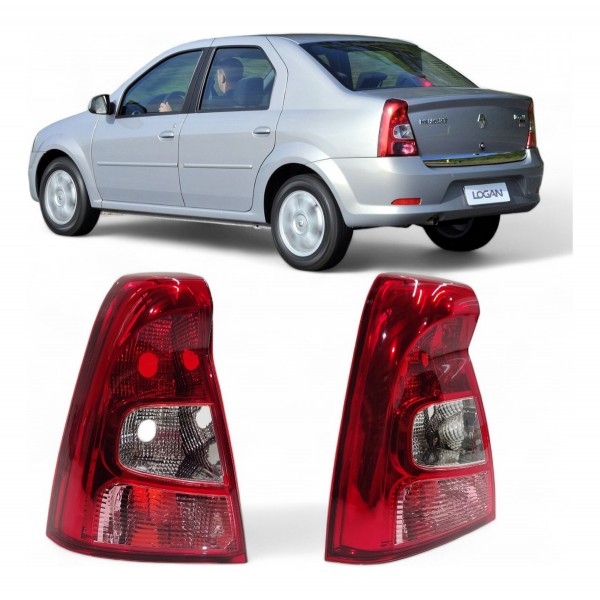 Lanterna Traseira Esquerda Logan 2010 2011 2012 2013 Esquerdo Vermelho