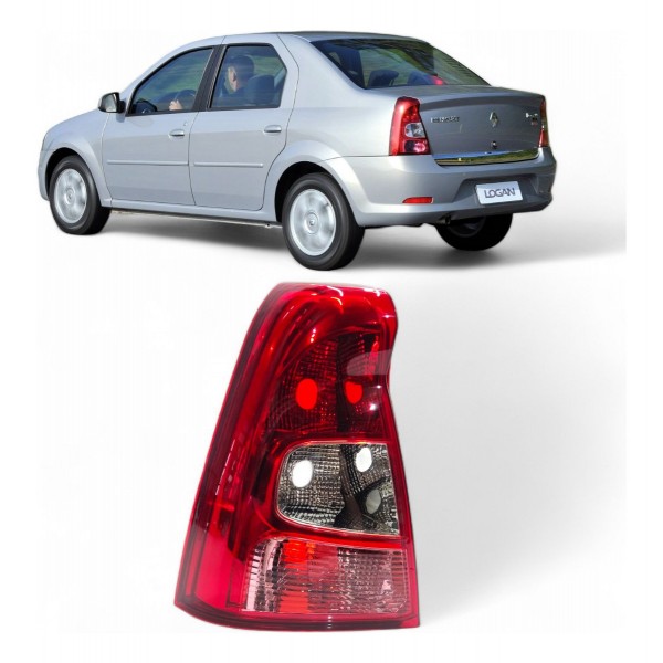 Lanterna Traseira Esquerda Logan 2010 2011 2012 2013 Esquerdo Vermelho