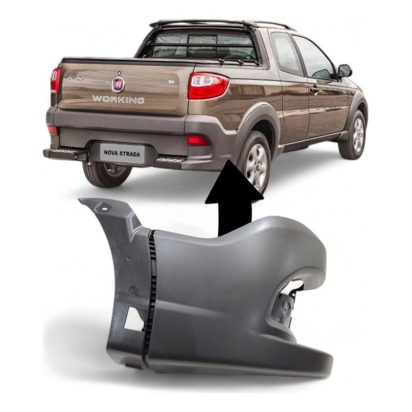 Polaina Parachoque Esquerdo Strada Working 2014 2015 A 2020