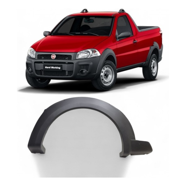 Friso Paralama Dianteiro Esquerdo Strada Working 2013 A 2020 Dianteira Esquerda