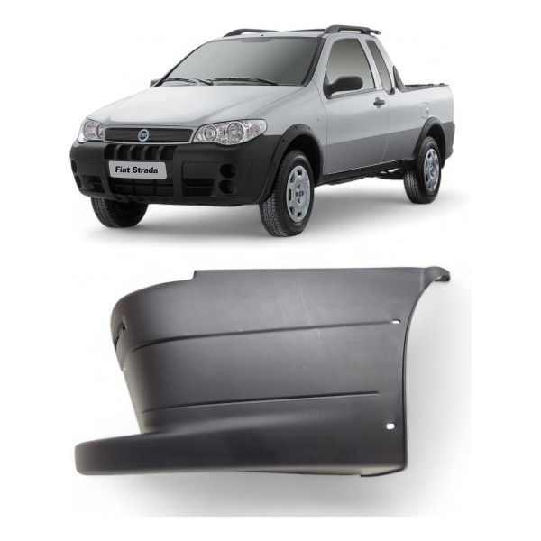 Ponteira Parachoque Direito Fiat Strada Trekking 2005 A 2012