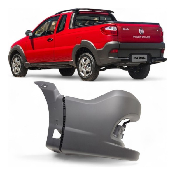 Ponteira Parachoque Esquerdo Fiat Strada Working 2013 A 2020