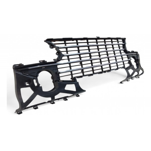 Grade Central Parachoque Peugeot 307 2006 A 2012 Cromado Preto Brilhante