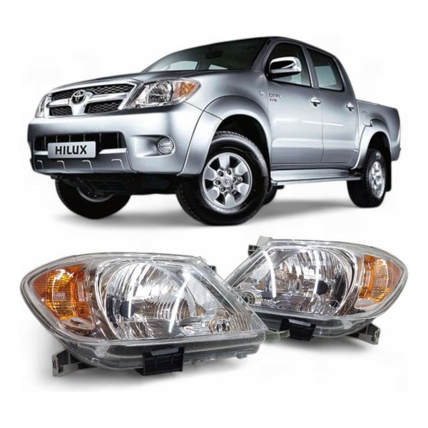 Farol Dianteiro Toyota Hilux 2005 2006 2007 2008 Ambar