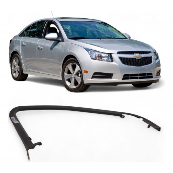 Moldura Interna Porta Cruze 2012 A 2016 Dianteira Esquerda Preto