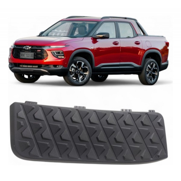 Pisante Soleira Parachoque Gm Montana 2023 2024 Direito Preto