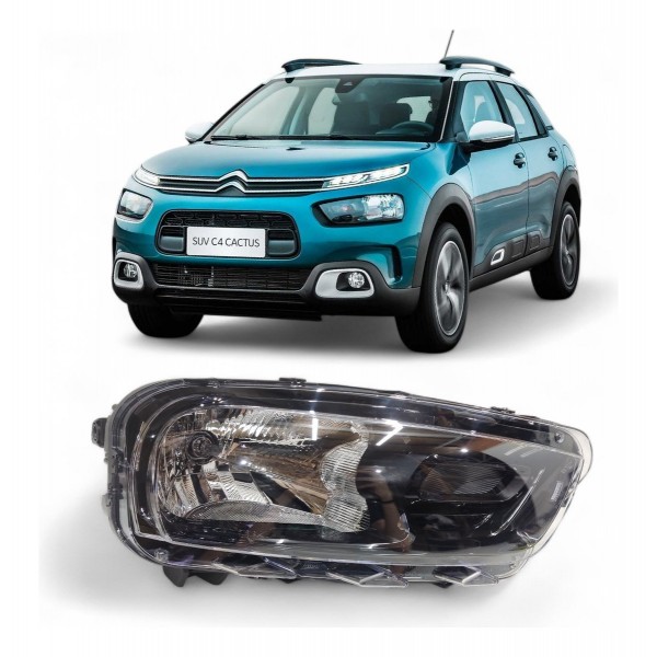 Farol Direito Citroen C4 Cactus 2018 2019 A 2024 Original Direito/passageiro