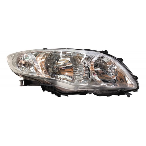 Par Farol Dianteiro Toyota Corolla 2009 2010 2011 Cromado Ambos Lados