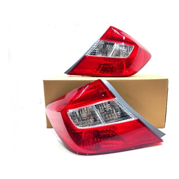 Par Lanterna Traseira Honda Civic 2012 2013 2014 2015 2016 Esquerdo Vermelho
