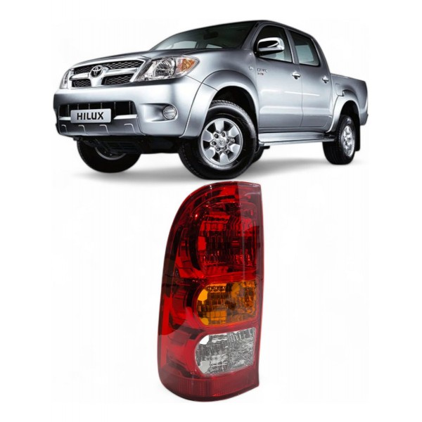 Par Lanterna Traseira Hilux 2005 2006 2007 2008 2009 A 2011 Ambos Lados Tricolor