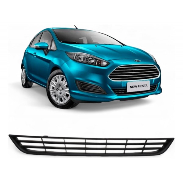 Grade Parachoque New Fiesta 2012 2013 2014 2015 2016 2017 Preto Fosco
