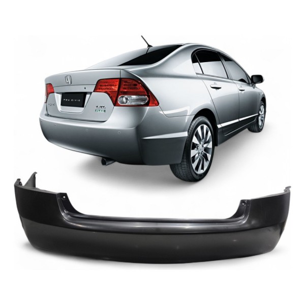 Parachoque Traseiro New Civic 2007 2008 2009 2010 2011