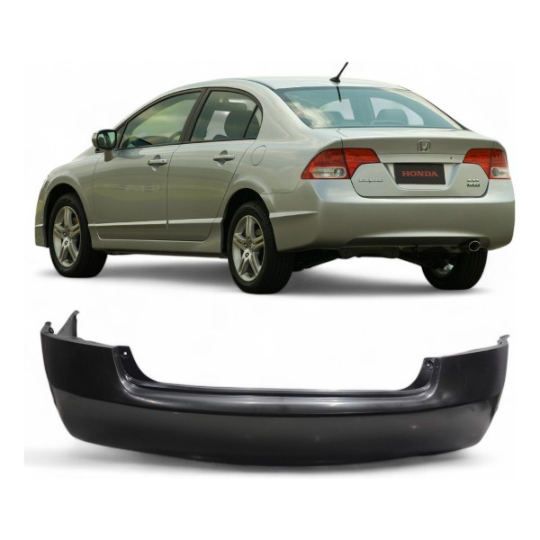 Parachoque Traseiro New Civic 2007 2008 2009 2010 2011