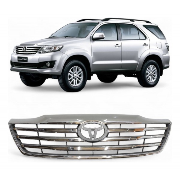 Grade Parachoque Dianteiro Hilux Sw4 2012 2013 2014 2015 Cromado Brilhante