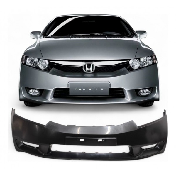 Parachoque Dianteiro Completo New Civic 2008 2009 2010 2011 Preto