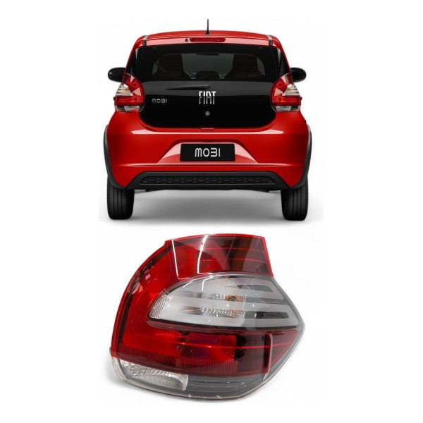 Lanterna Direita Fiat Mobi 2017 2018 2019 A 2024 Original Direito/passageiro Vermelho