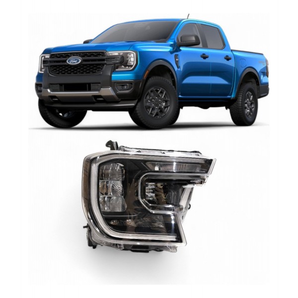 Farol Direito Ford Ranger 2023 2024 2025 Full Led Original Direito/passageiro