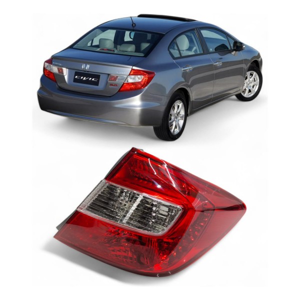Lanterna Direita Honda New Civic 2012 2013 2014 2015 2016 Direito Vermelho