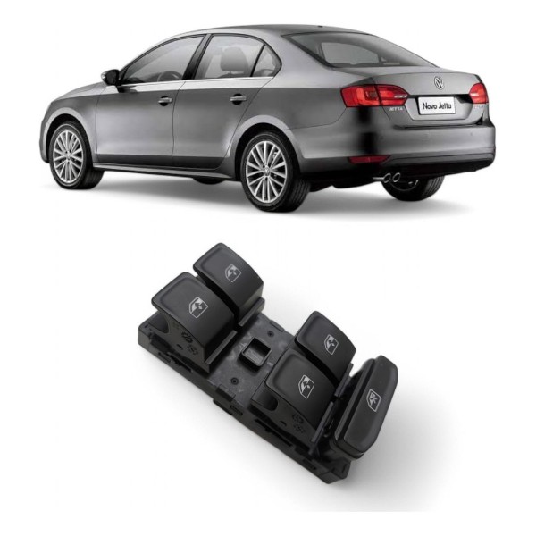 Botão Vidro Porta Esquerda Golf Tiguan Jetta 2016 2017 2018