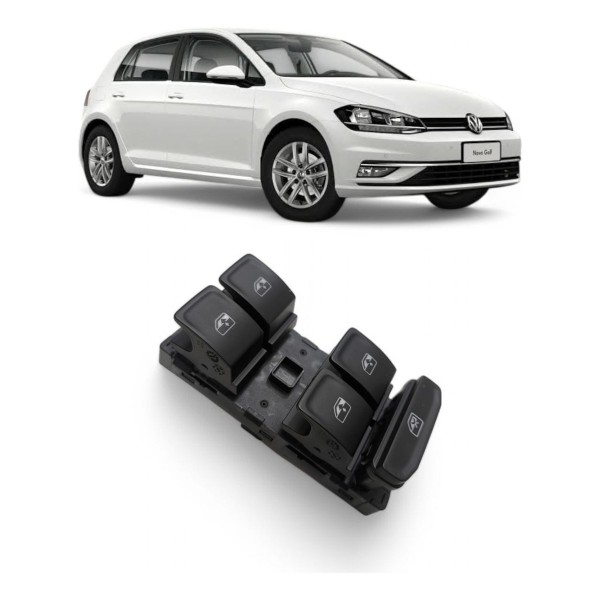 Botão Vidro Porta Esquerda Golf Tiguan Jetta 2016 2017 2018