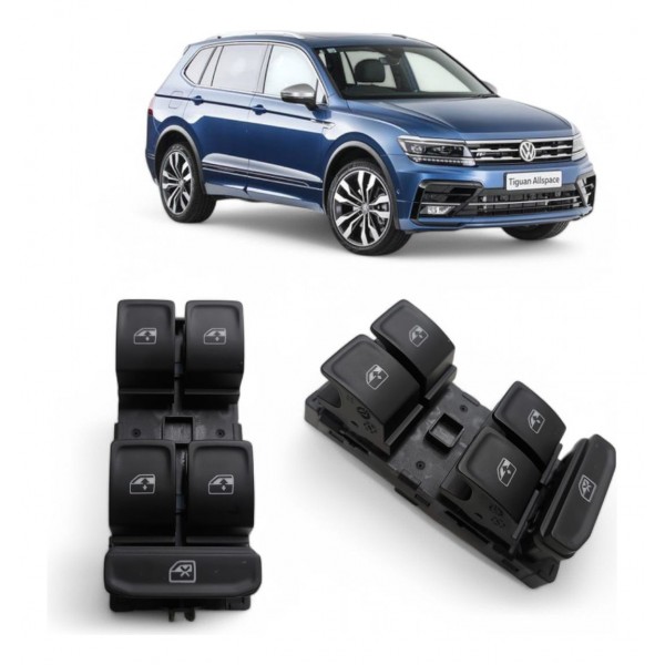 Botão Vidro Porta Esquerda Golf Tiguan Jetta 2016 2017 2018