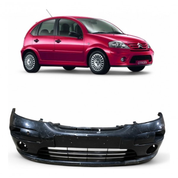 Parachoque Dianteiro Citroen C3  2004 2005 2006 A 2008 Preto