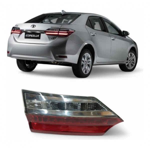 Lanterna Esquerda Tampa Toyota Corolla 2018 2019 2020 Esquerdo/motorista Vermelho