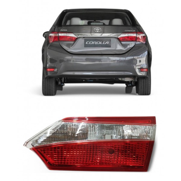 Lanterna Direita Tampa Toyota Corolla 2014 2015 2016 2017 Direito/passageiro Vermelho