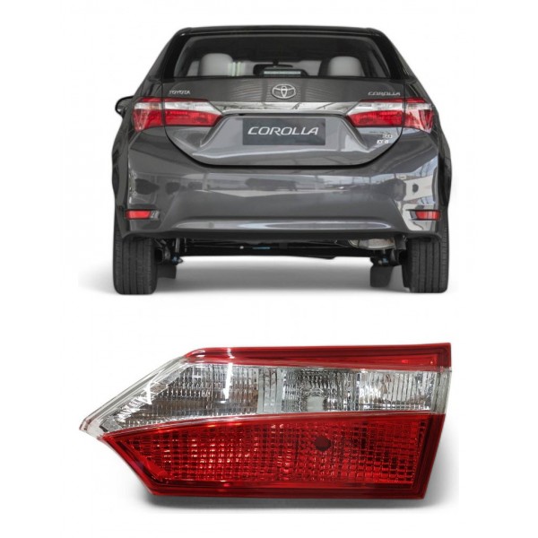 Lanterna Direita Tampa Toyota Corolla 2014 2015 2016 2017 Direito/passageiro Vermelho