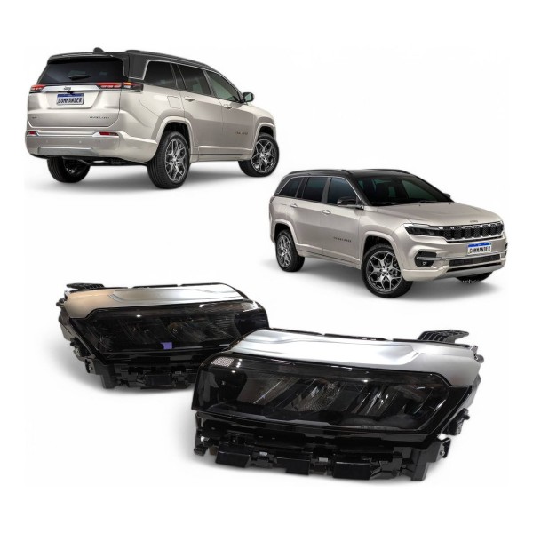 Par Farol Jeep Commander 2022 2023 2024 2025 Original Ambos Lados