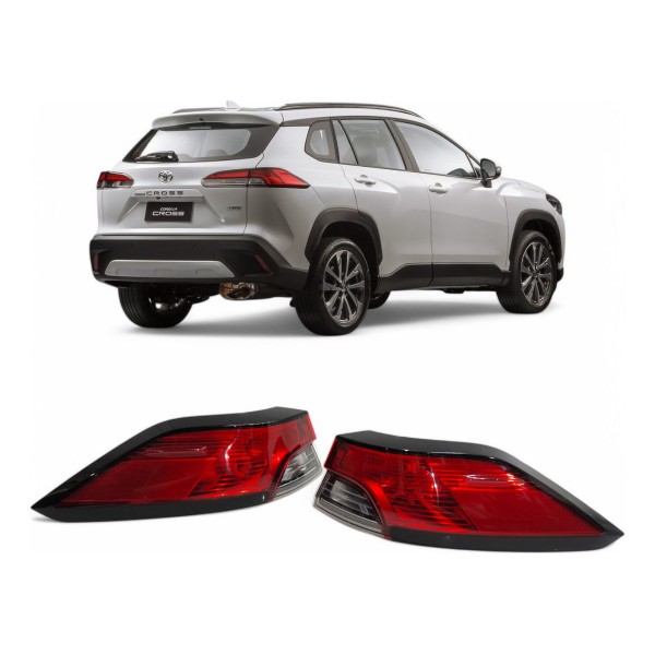 Par Lanterna Toyota Corolla Cross 2021 2022 2023 2024 Orig Ambos Lados Vermelho