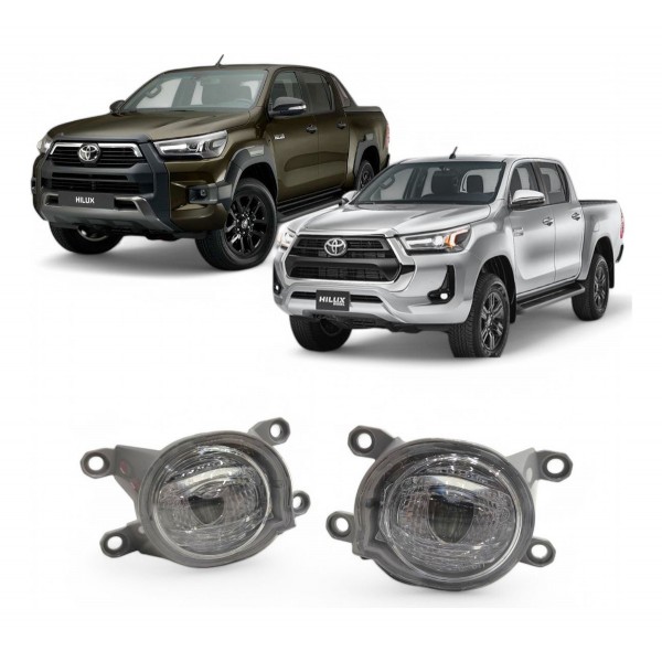 Par Farol Milha Toyota Hilux 2021 2022 2023 2024 Original Cristal