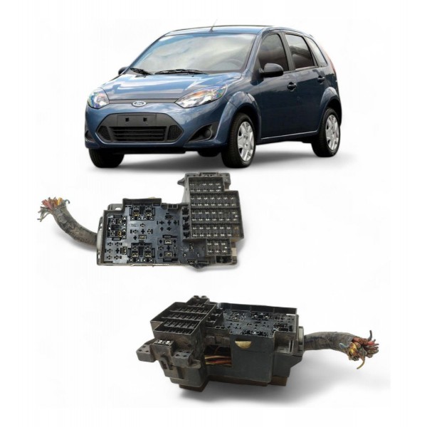 Caixa Fusível Ford Fiesta 1.0 8v Zetec 2007 2008 2009 2010