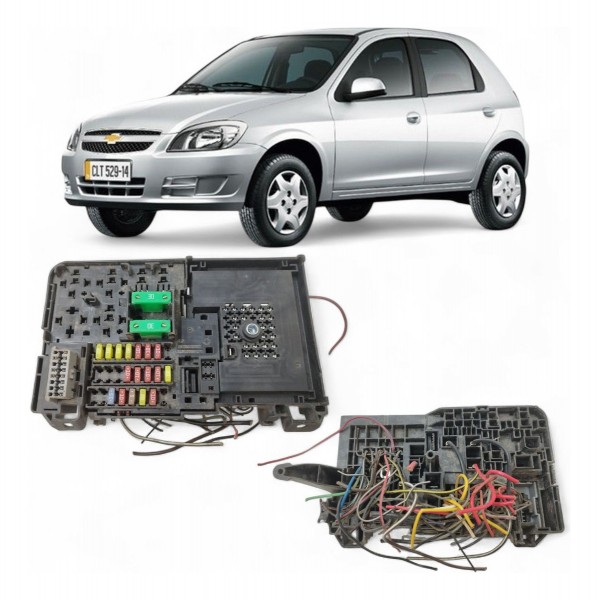 Caixa Fusível Celta 1.0 8v 2011 2012 2013 2014 2015 Sem Ar