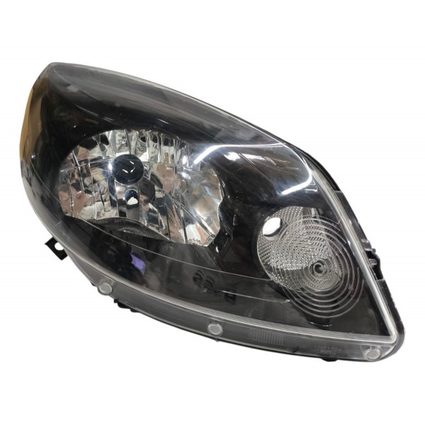 Farol Direito Sandero 2012 A 2014 Com Detalhe Máscara Negra Direito/passageiro