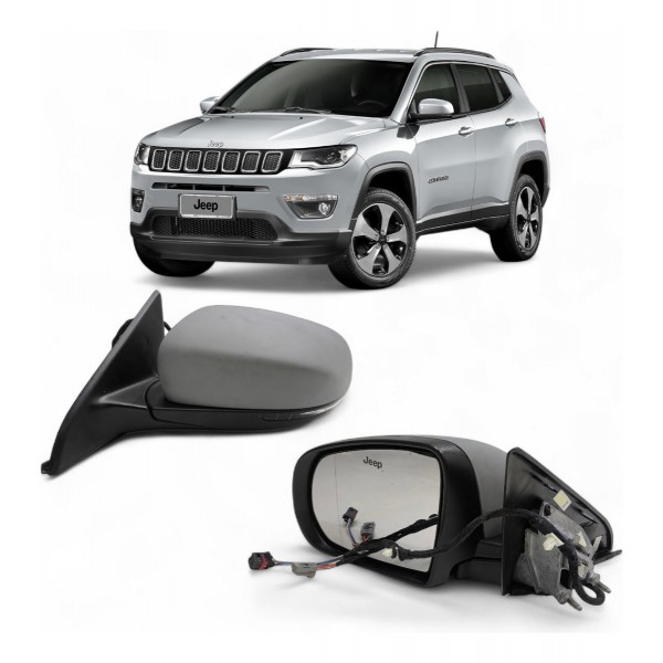 Retrovisor Compass 2017 2018 A 2021 Retratil Esquerdo Pisca